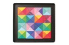 Магнитная мозаика "Цветные треугольники"